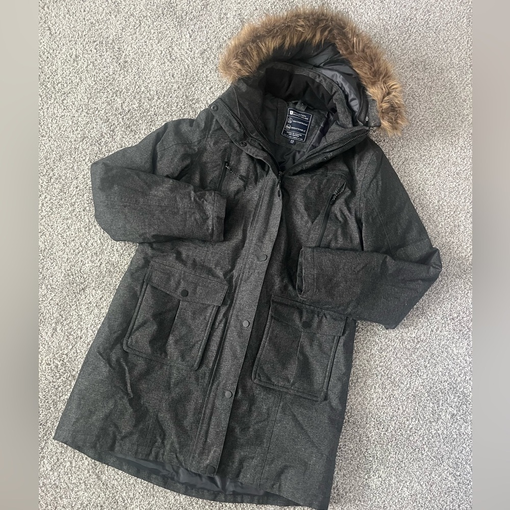 Dark Heather Gray Mountain Warehouse Winter Jacket